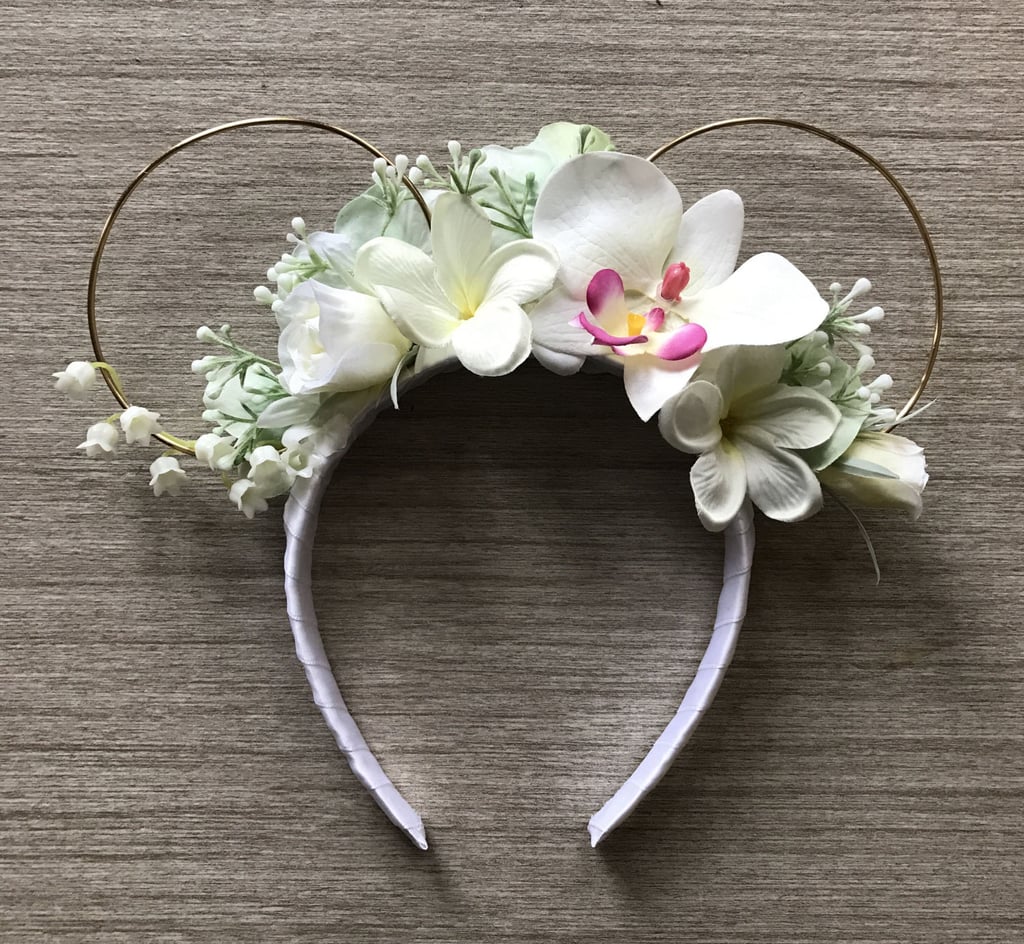 Hawaiian Wedding or Honeymoon Floral Wire Ears ($30)