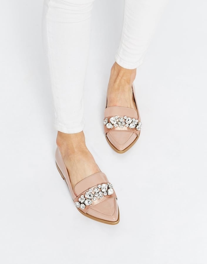 ASOS Rhinestone Flat Loafers ($72)