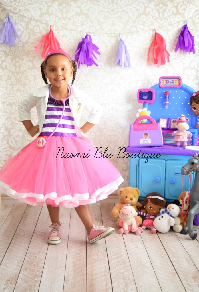 Doc McStuffins Ribbon Trim Tutu Dress Costume