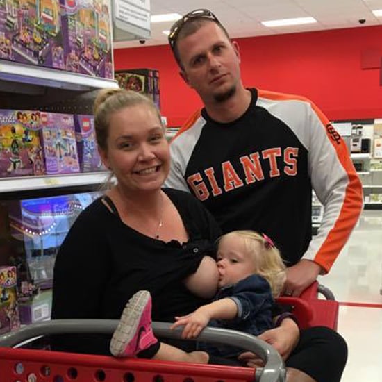 Dad Helps Mom With Public Breastfeeding in Target