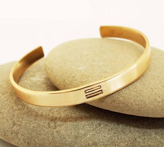 Madre de Olivia Equal Sign Cuff Bracelet