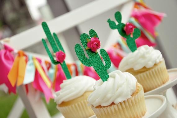 Cactus Cupcake Toppers