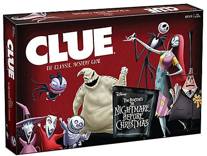 The Nightmare Before Christmas Clue Game