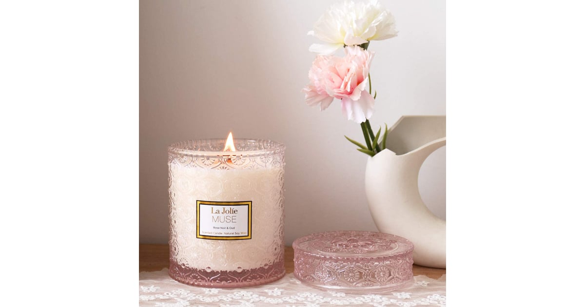 A Sultry Candle La Jolie Muse Rose Noir & Oud Scented Candle Best