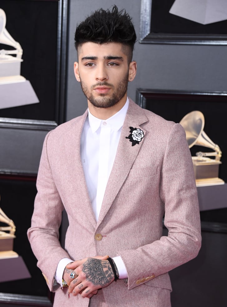 Zayn Malik What Does The White Rose Mean At The Grammys Popsugar Fashion Photo 19 