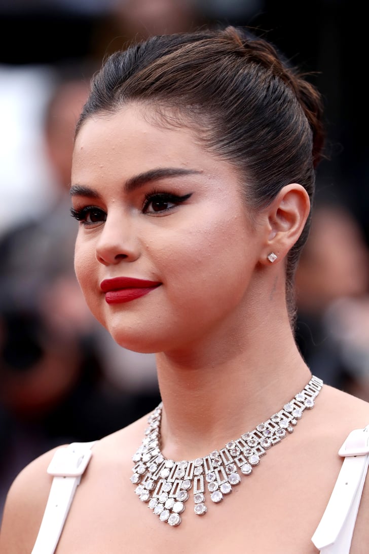 Selena Gomez Louis Vuitton Crop Top and Skirt at Cannes 2019 | POPSUGAR Fashion Photo 21