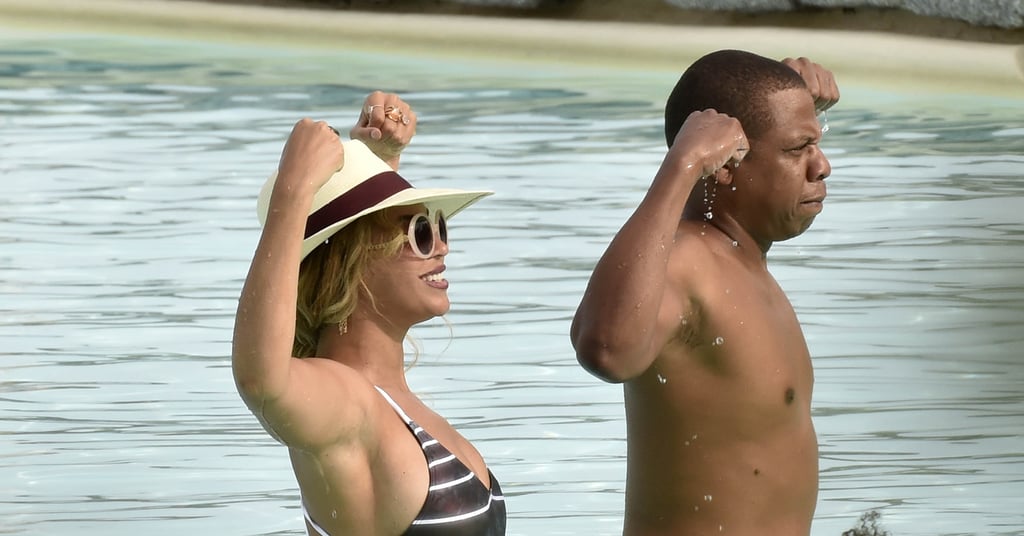 Beyonce Wearing a Swimsuit in Italy Pictures 2015