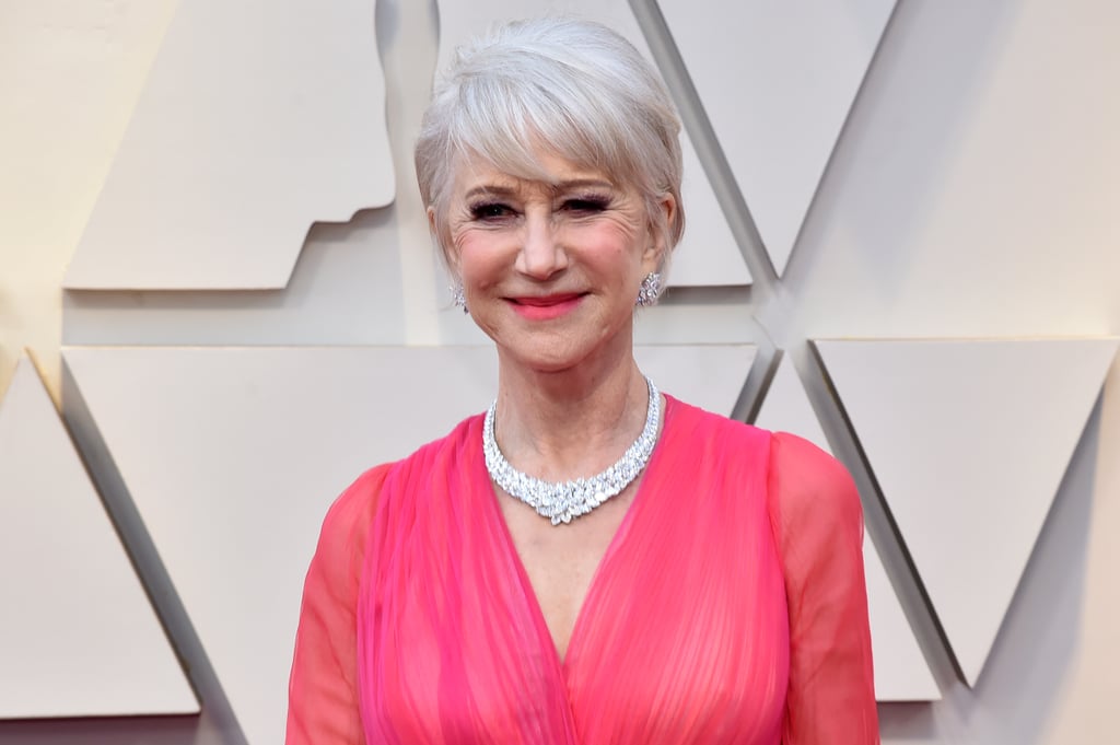 Helen Mirren At The 2019 Oscars Pink Dresses At The Oscars 2019