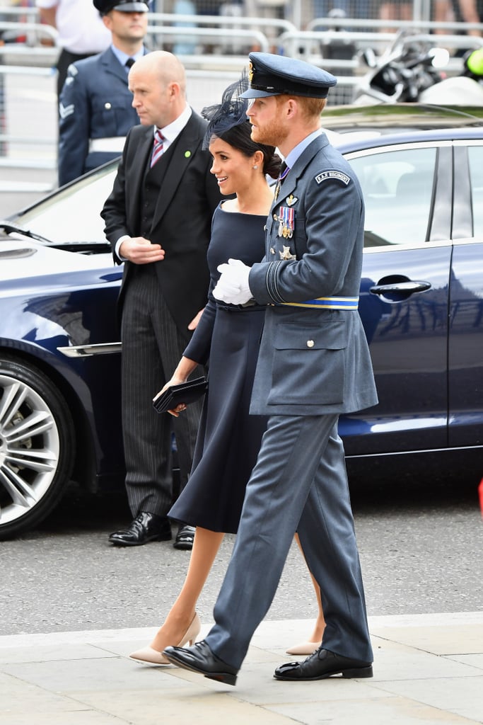 William, Harry, Kate and Meghan at RAF Celebration in London