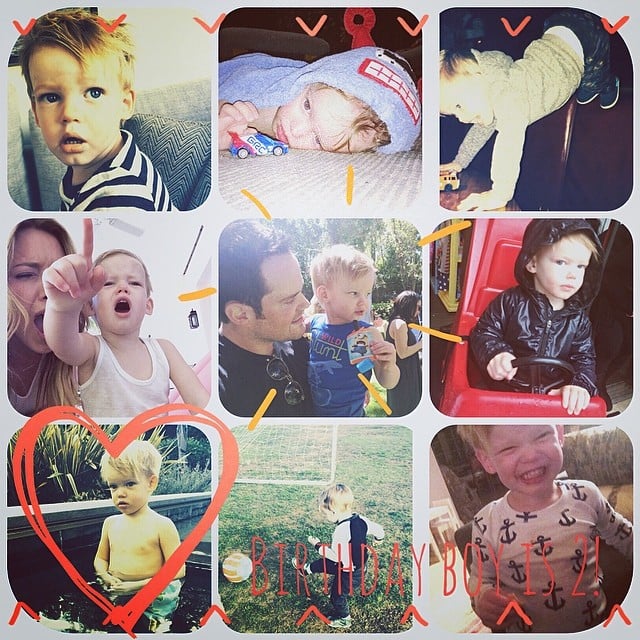 Hilary Duff shared a collage of photos for her son Luca's birthday.
Source: Instagram user hilaryduff