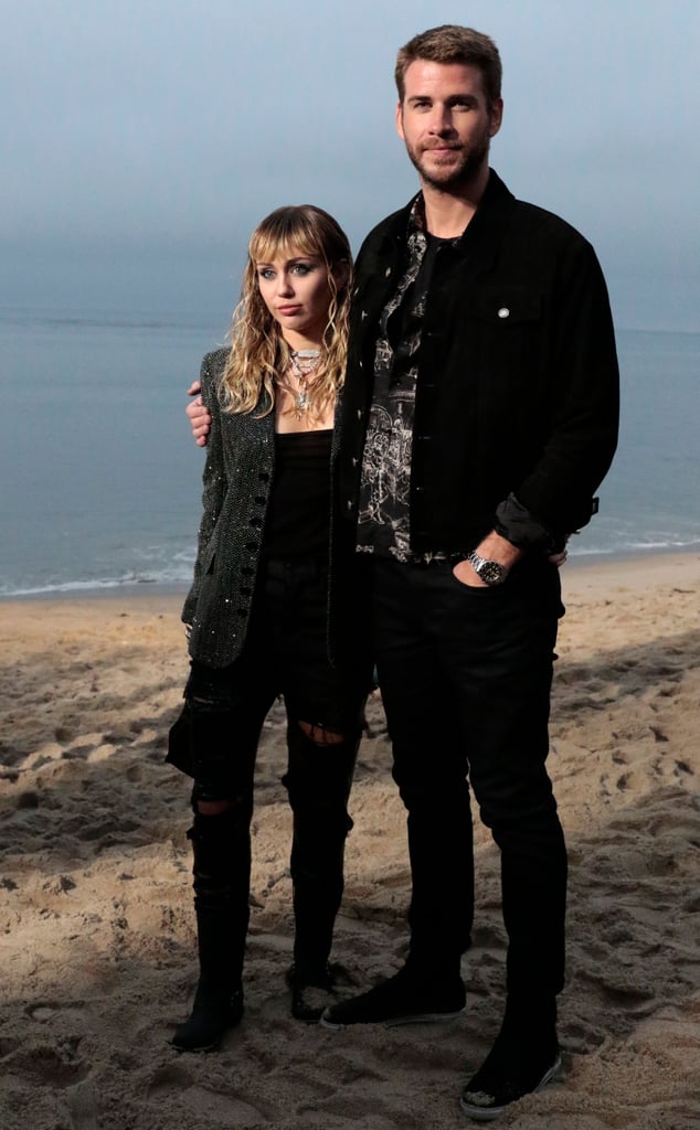 Miley Cyrus and Liam Hemsworth at Saint Laurent Show 2019