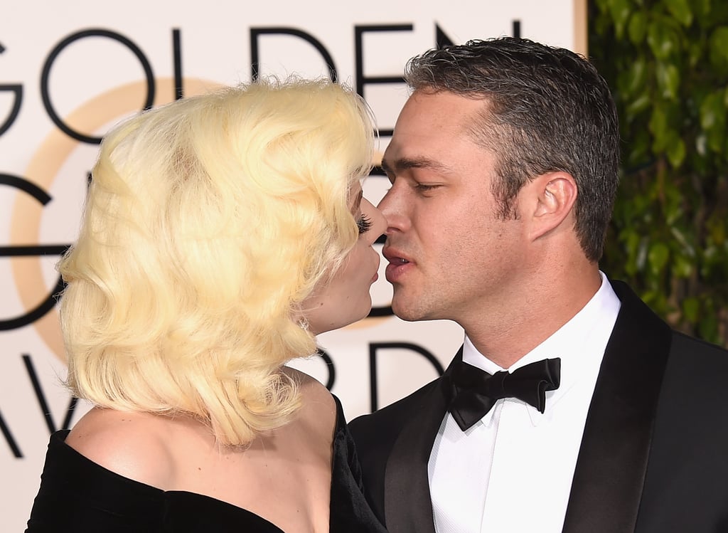Lady Gaga and Taylor Kinney Golden Globes 2016 Pictures