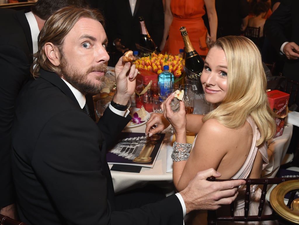 Kristen Bell and Dax Shepard at the 2019 Golden Globes