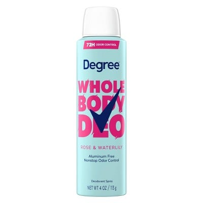 Degree's Whole Body Aluminum Free Deodorant Spray