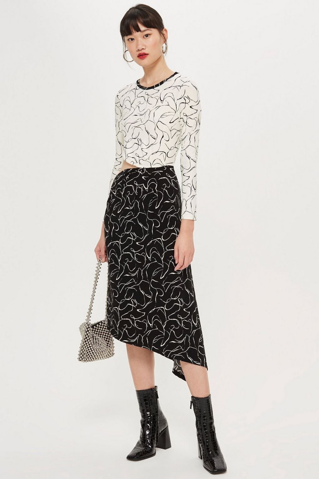 Topshop horse cheap print dress
