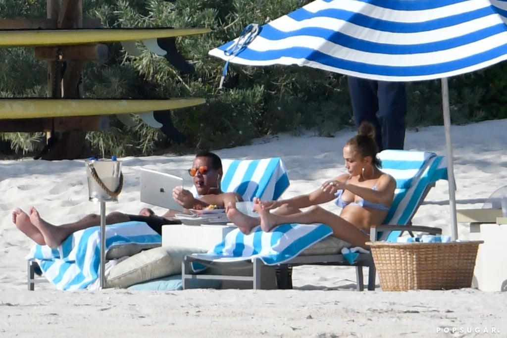 Jennifer Lopez and Alex Rodriguez in the Bahamas March 2019