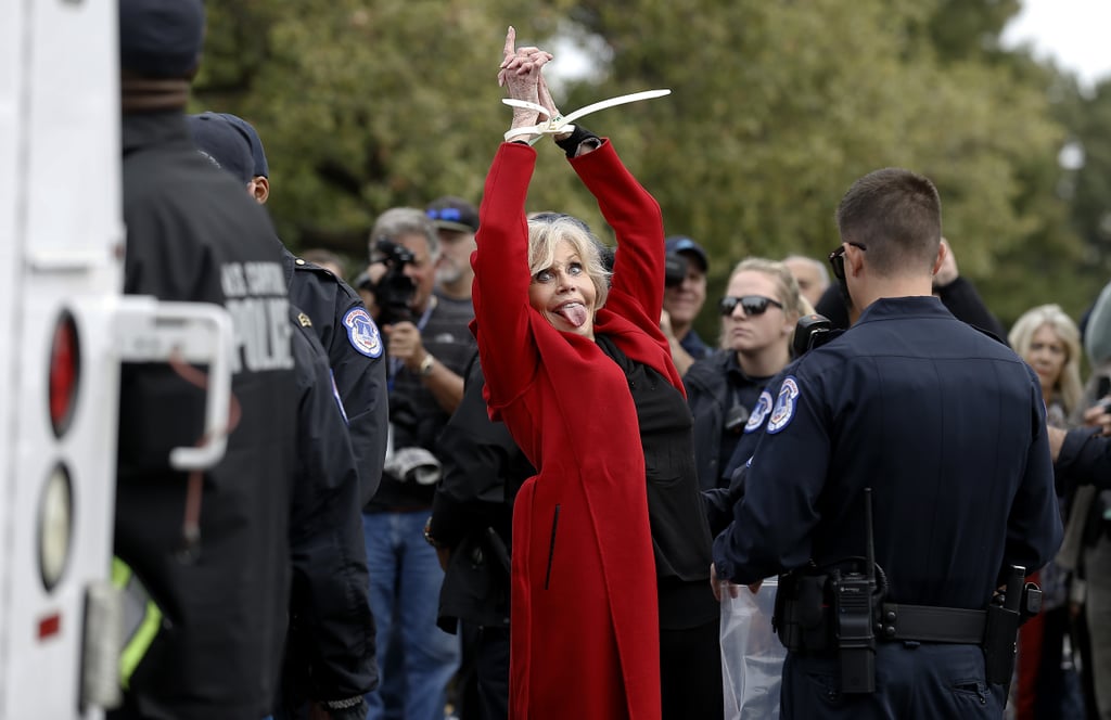 Jane Fonda Arrested at Climate Change Protest