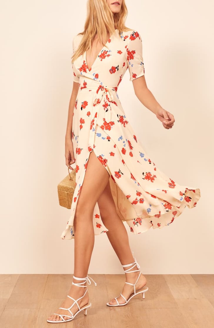 reformation white wrap dress Big sale ...