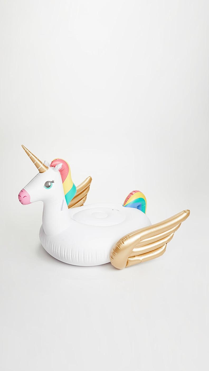 A Pool Float: SunnyLife Luxe Ride-On Unicorn Float