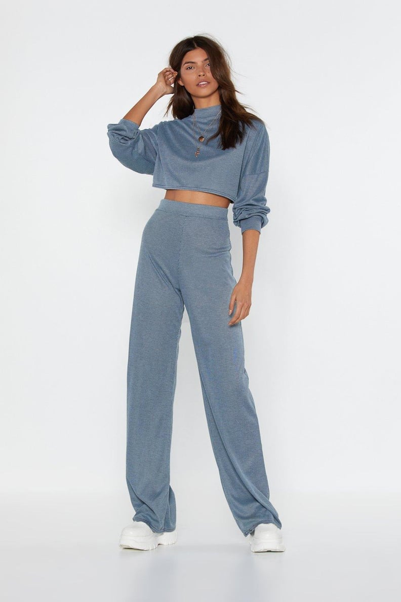 Back to Basics Crop Top and Pants Lounge Set