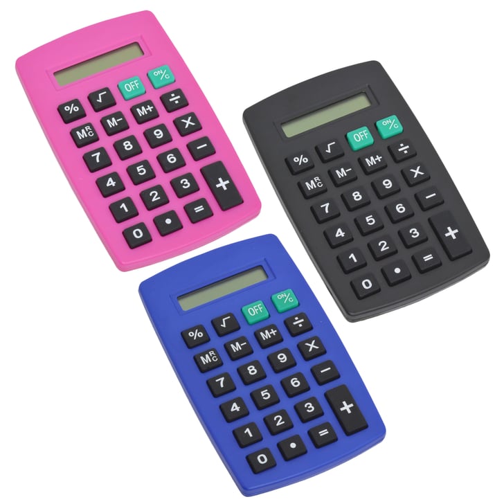 8Digit Plastic Pocket Calculators (1 each) Best Things at the Dollar Store POPSUGAR Smart