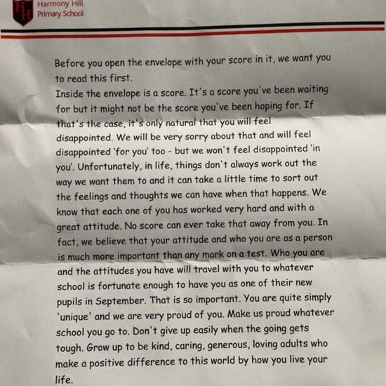 An Encouraging Letter to Students Getting Back Test Scores