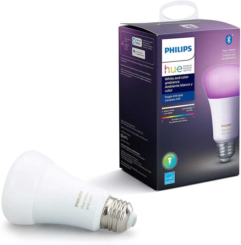 Philips Hue White and Color Ambiance A19 LED Smart Bulb