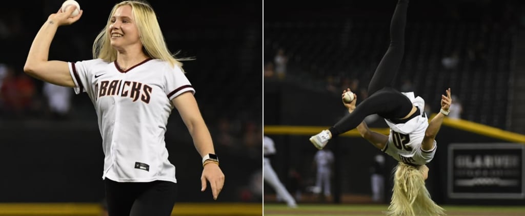 Watch Gymnast Jade Carey Flip Into First Pitch at MLB Game