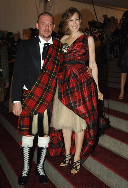 Alexander McQueen's muse at the 2006 Met Costume Gala. Tartan City!