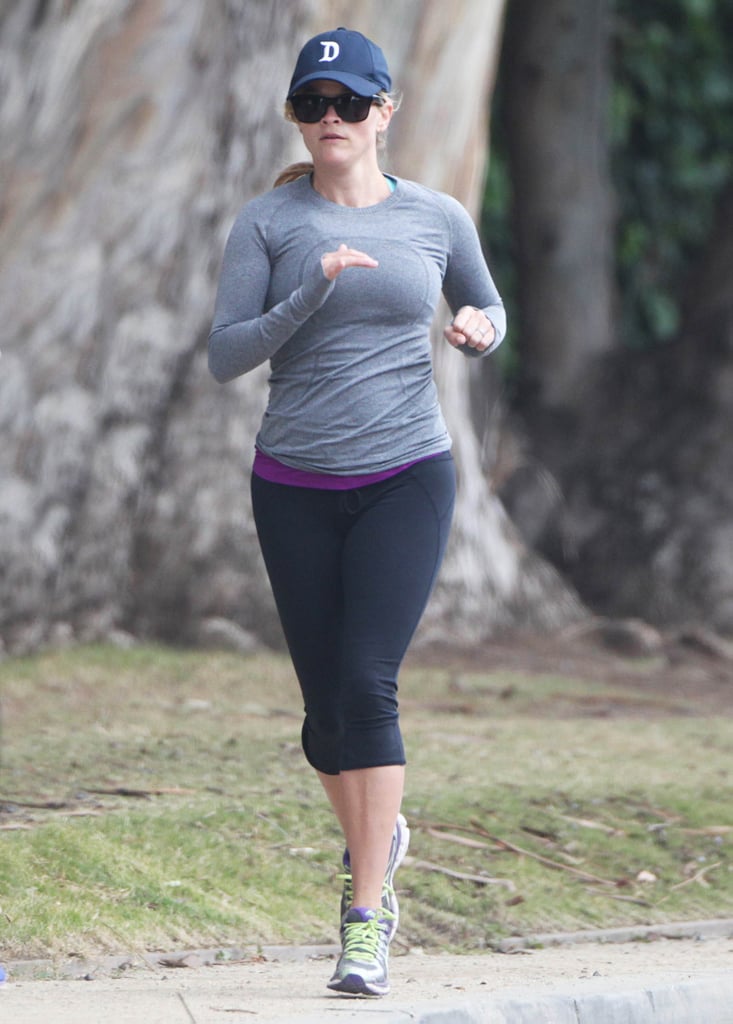 Reese Witherspoon worked up a sweat in LA on Sunday.