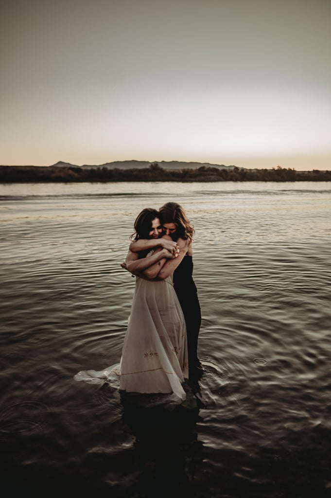 Sexy River Beach Engagement Photo Shoot