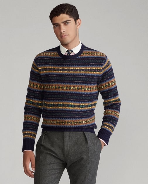 Ralph Lauren x Friends  Fair Isle Wool Sweater