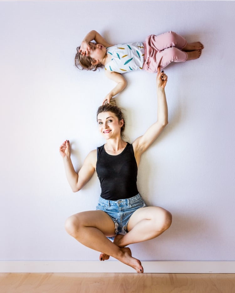 Defying Gravity Family Photo Shoot