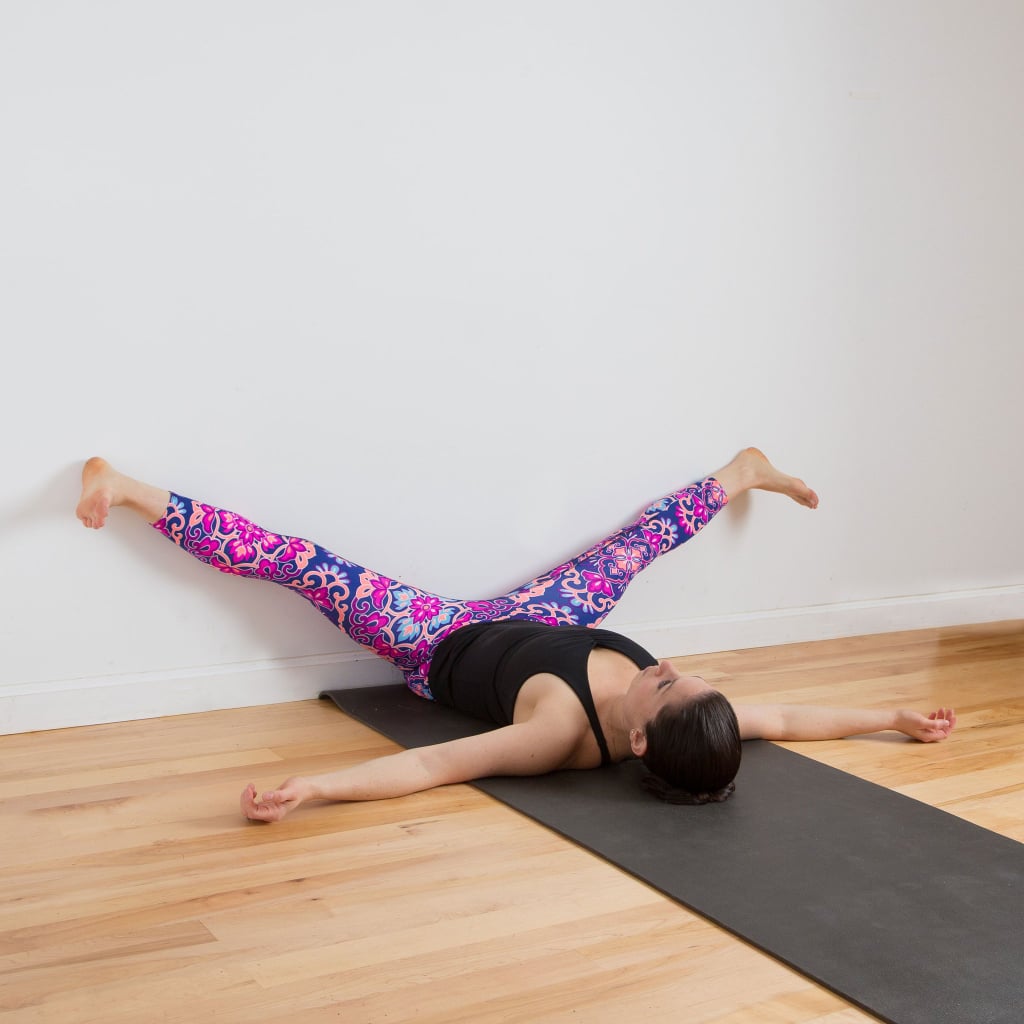 Inner-Thigh Stretch: Straddle at the Wall