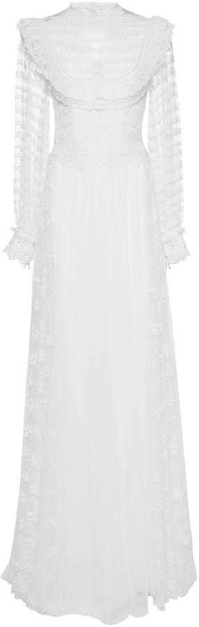 Costarellos Tulle and Lace Stripe Gown ($4,370)