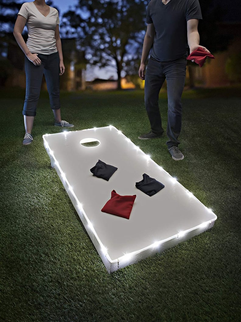 A Fun Game: Brightz TossBrightz Cornhole/Bean Bag Game LED Lighting Kit