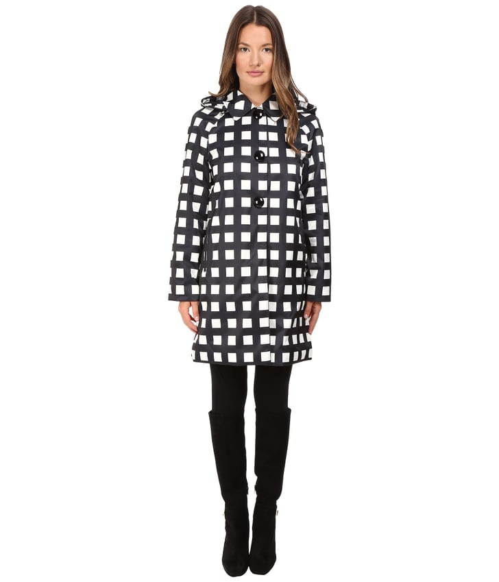 Kate Spade Checked Hooded Rain Coat (298) Best Raincoats POPSUGAR