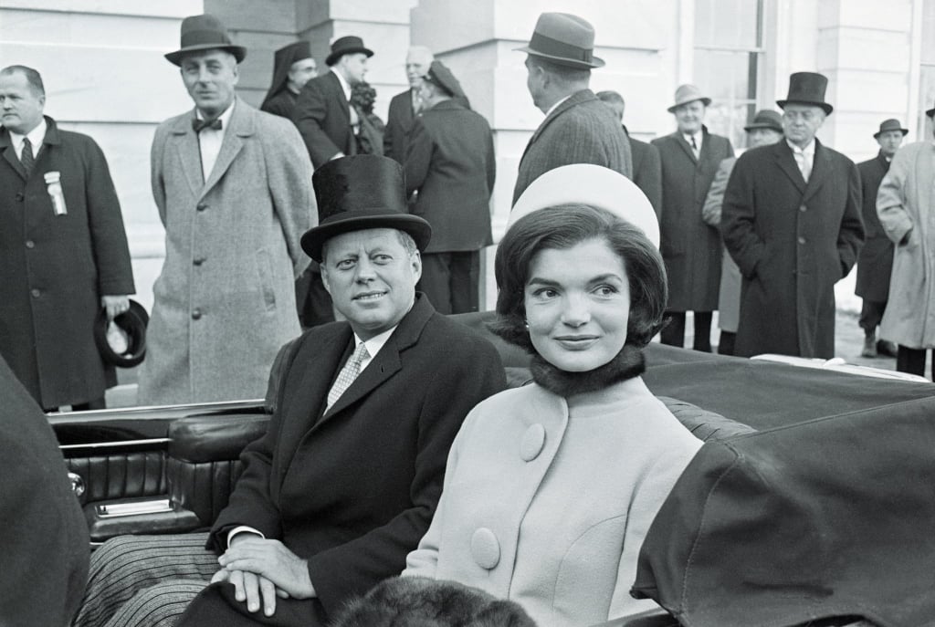 John F. Kennedy and Jackie Kennedy at the 1961 Inauguration