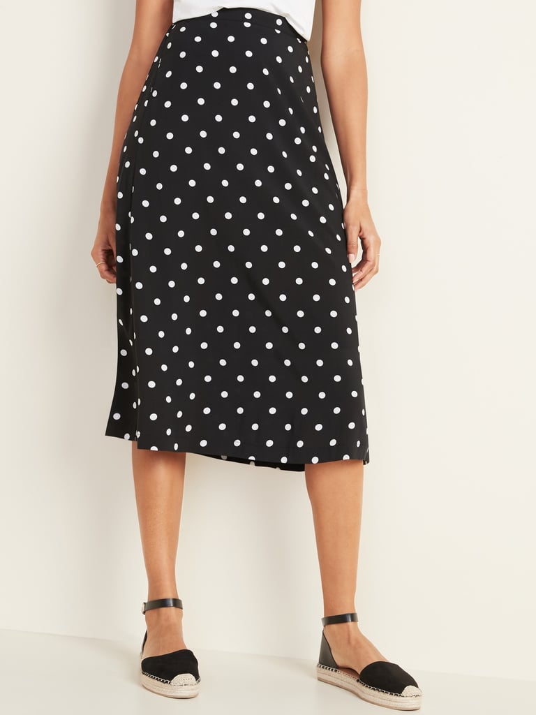 Lightweight Midi Slip Skirt