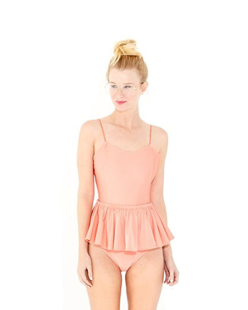 Samantha Pleet Puck Swimsuit in Cantaloupe