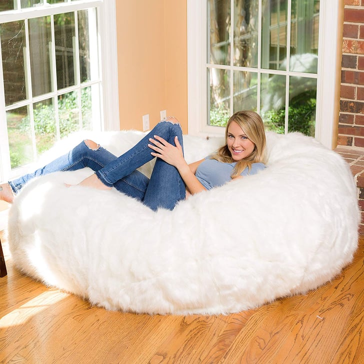 Meet the Comfy, Oversize Bean Bag of Your Dreams | This Giant Fuzzy ...