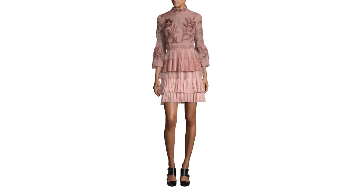 J. Mendel Embroidered Dress | Kate Middleton Pink Orla Kiely Dress ...