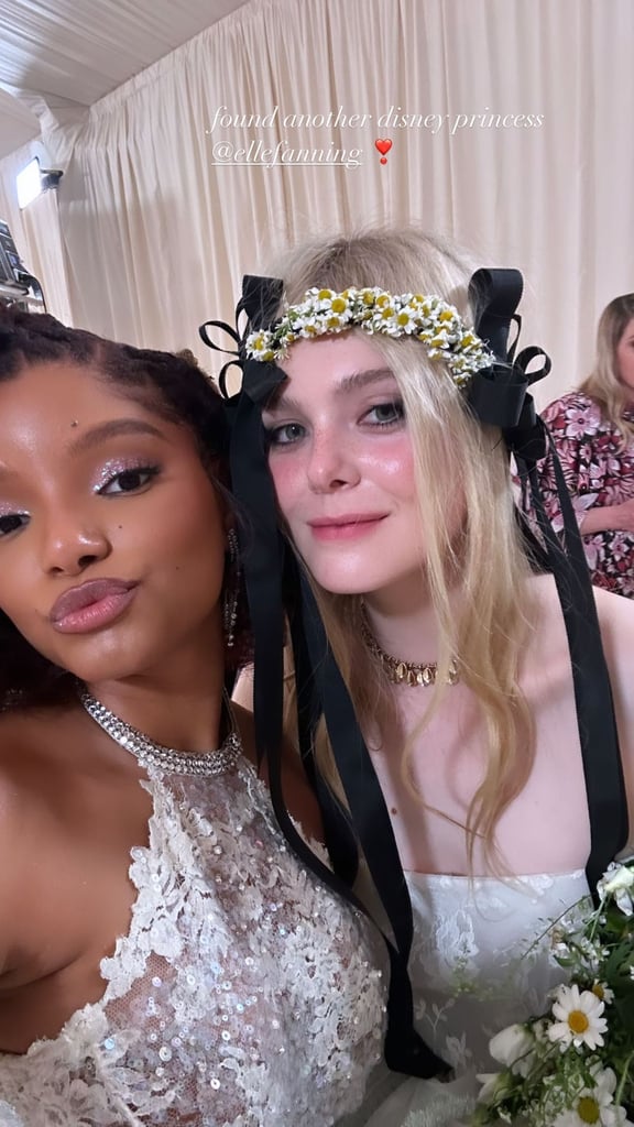Halle Bailey and Elle Fanning at the 2023 Met Gala
