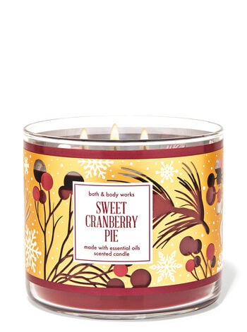 Bath & Body Works Sweet Cranberry Pie 3-Wick Candle