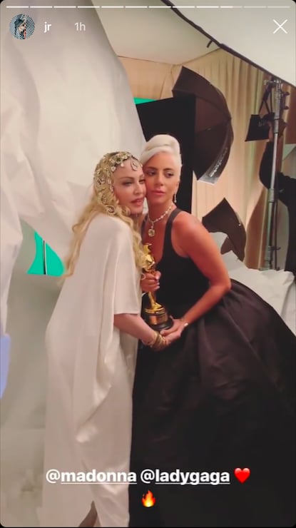 Lady Gaga and Madonna at the 2019 Oscars Afterparty