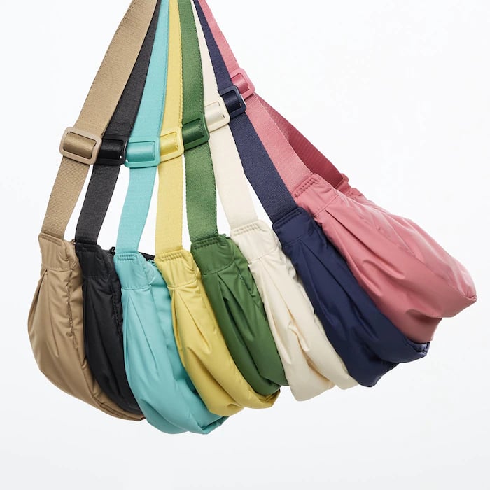 The Uniqlo Round Mini Shoulder Bag in all the colours.