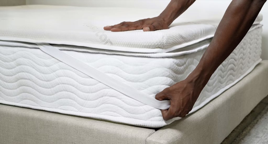 Saatva Graphite Memory Foam Mattress Topper