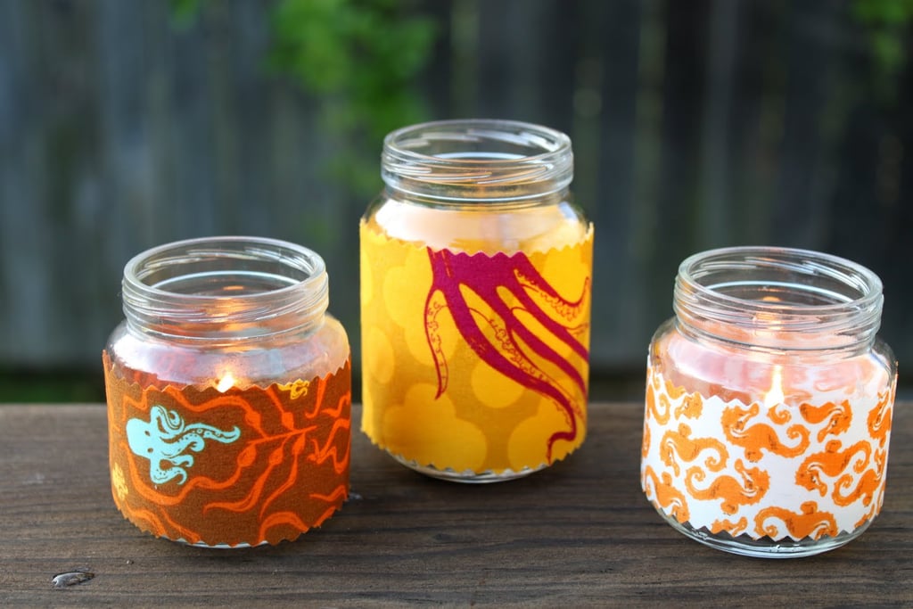Upcycle Your Baby Food Jars Into Fabric Tea Lights