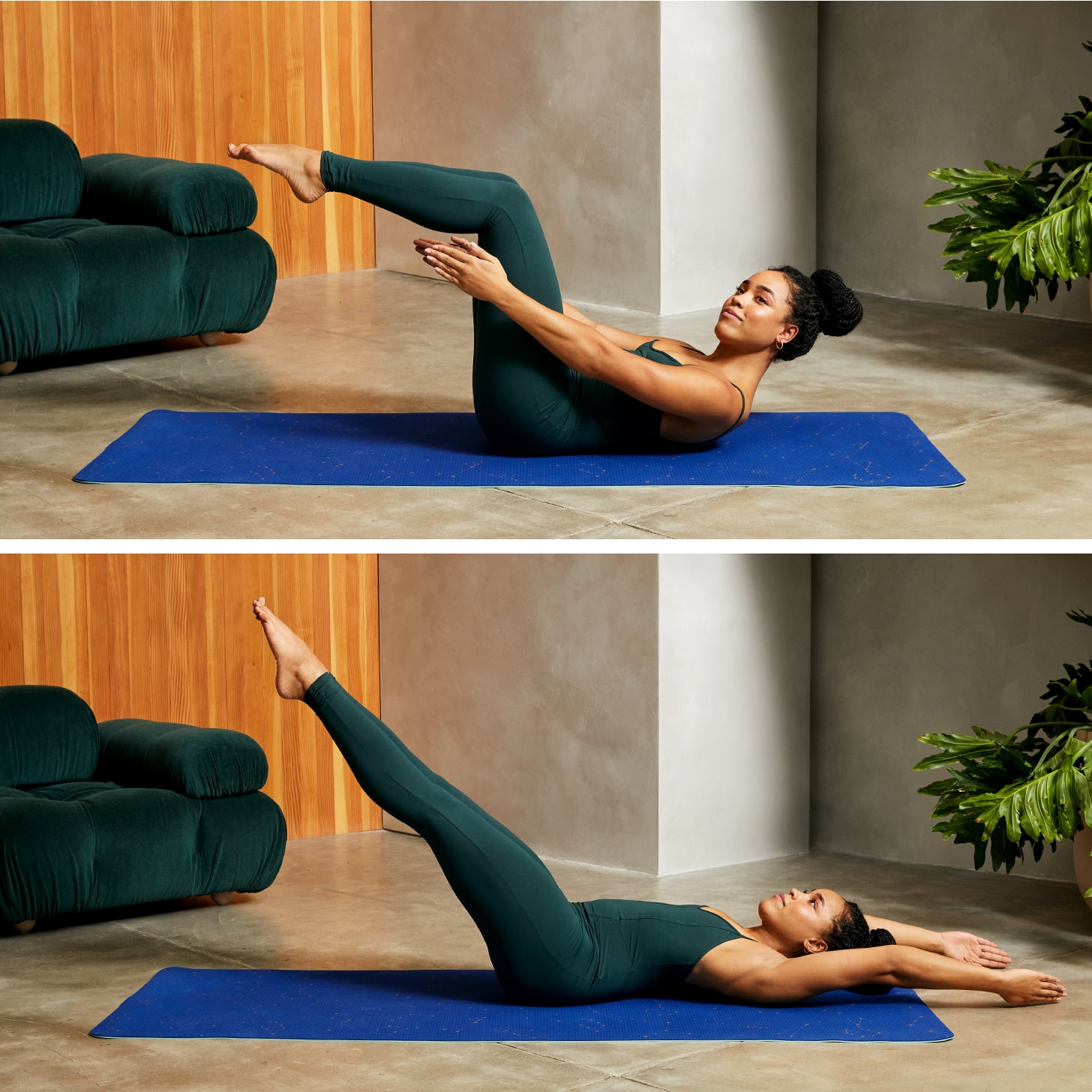 Pilates Double Leg Stretch - Fitness Faster