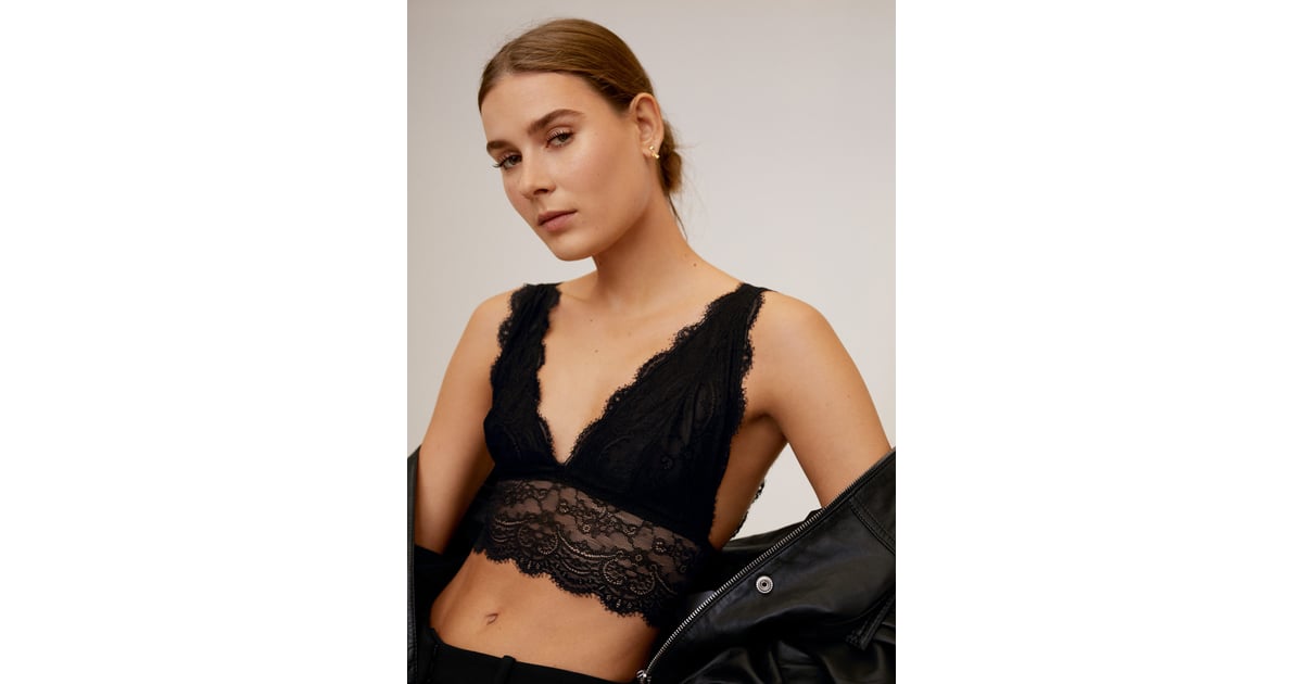 Mango Lace Panel Bralette, How to Style Your Bra — Because Sometimes It's  Made to Be Seen